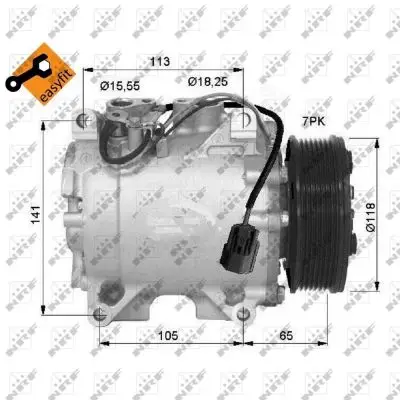 Preiswert NRF 32726 - Kompressor, Klimaanlage - EASY FIT