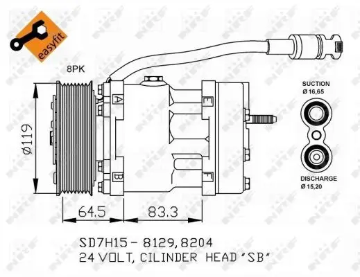 NRF 32751 - Kompressor, Klimaanlage - EASY FIT Rabatt