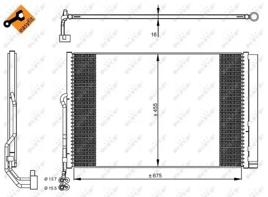 NRF 350324 - Kondensator, Klimaanlage - EASY FIT Jetzt Bestellen