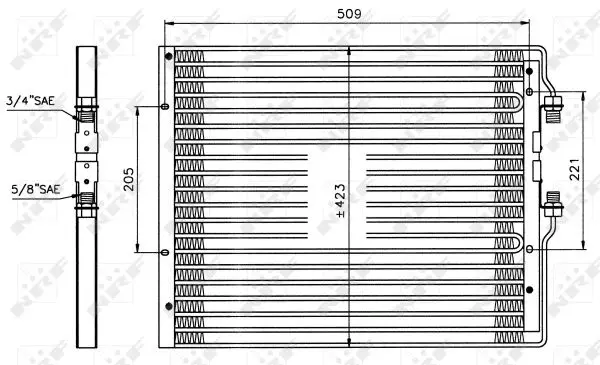 NRF 35059 - Kondensator, Klimaanlage Sonderangebot
