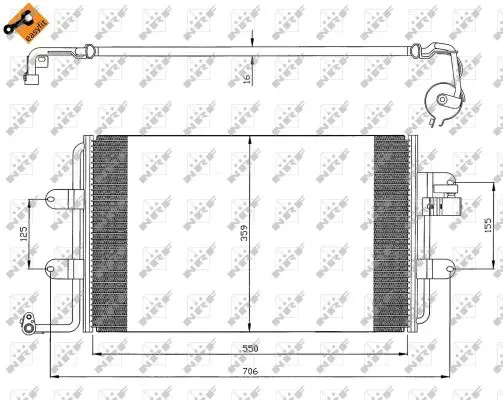 Sonderaktion NRF 35300 - Kondensator, Klimaanlage - EASY FIT
