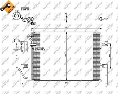 NRF 35309 - Kondensator, Klimaanlage - EASY FIT Jetzt Kaufen