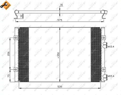 Sonderaktion NRF 35384 - Kondensator, Klimaanlage - EASY FIT