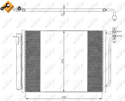 NRF 35406 - Kondensator, Klimaanlage - EASY FIT Wochenendangebot