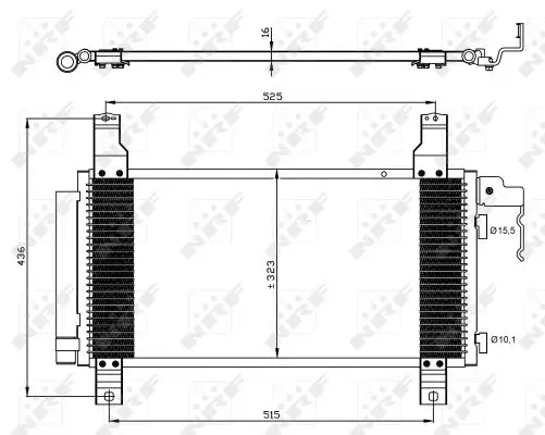 Neue Ware NRF 35464 - Kondensator, Klimaanlage - EASY FIT