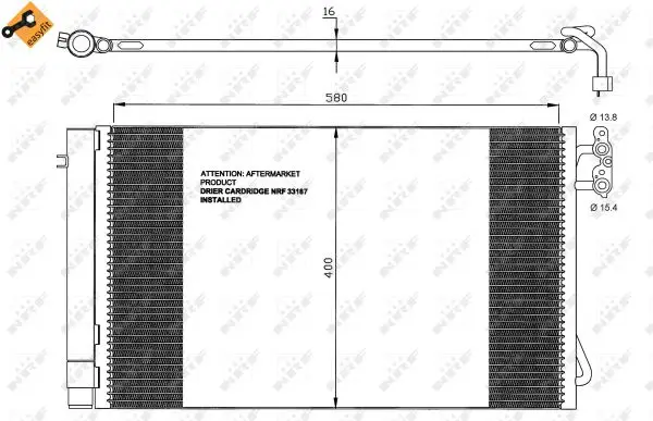NRF 35743 - Kondensator, Klimaanlage - EASY FIT Online Kaufen