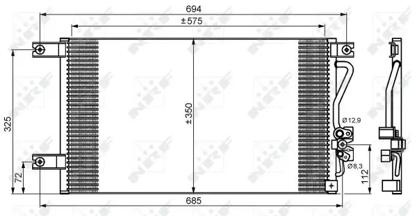 NRF 35756 - Kondensator, Klimaanlage - EASY FIT Beliebt