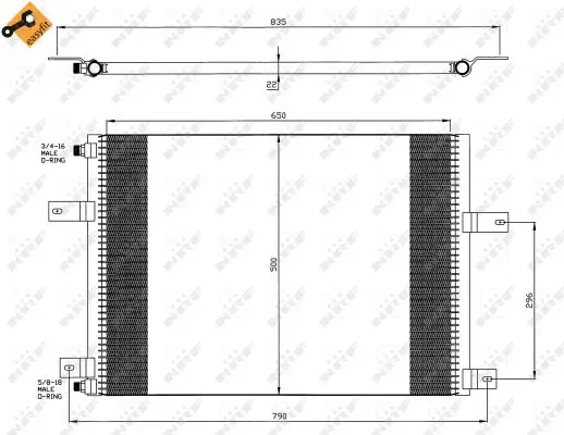 NRF 35638 - Kondensator, Klimaanlage - EASY FIT Abverkauf