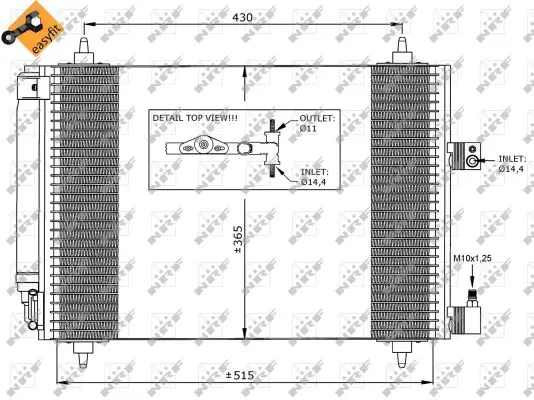 Top-Seller NRF 35649 - Kondensator, Klimaanlage - EASY FIT