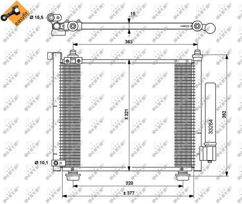 Must-Have NRF 35764 - Kondensator, Klimaanlage - EASY FIT