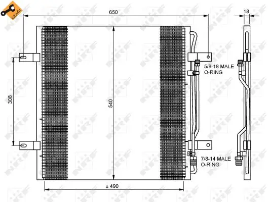 NRF 35781 - Kondensator, Klimaanlage - EASY FIT Bestseller