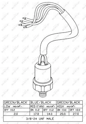 NRF 38918 - Druckschalter, Klimaanlage - EASY FIT Neu Im Sortiment