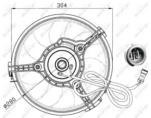 NRF 47023 - Lüfter, Motorkühlung Letzte Chance