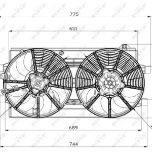 Beliebt NRF 47570 - Lüfter, Motorkühlung
