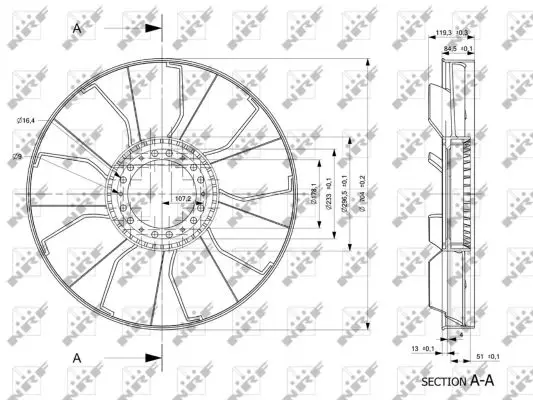 NRF 49843 - Lüfterrad, Motorkühlung Online Kaufen