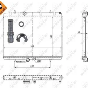 Sonderangebot NRF 50438 - Kühler, Motorkühlung - EASY FIT