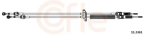 Versand Am Gleichen Tag COFLE 11.3361 - Seilzug, Schaltgetriebe