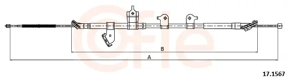 COFLE 17.1567 - Seilzug, Feststellbremse Kracherpreis