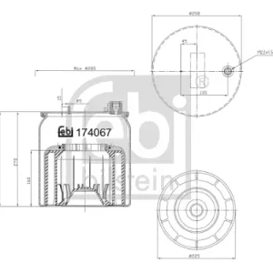 Preiswert FEBI BILSTEIN 174067 - Federbalg, Luftfederung