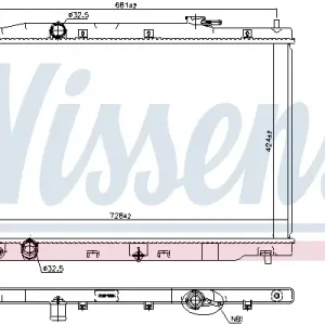 Schneller Versand NISSENS 606444 - Kühler, Motorkühlung
