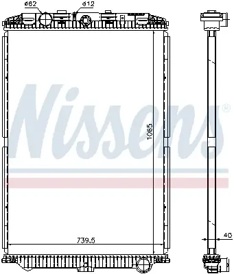 NISSENS 614470 - Kühler, Motorkühlung - ** FIRST FIT ** Beliebt