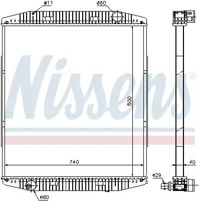 NISSENS 619730 - Kühler, Motorkühlung Schneller Versand
