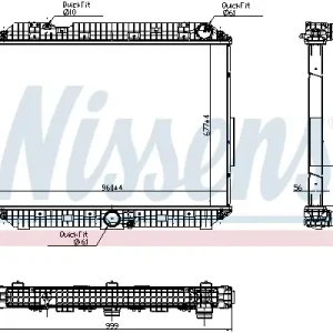 Zertifiziert NISSENS 6270030 - Kühler, Motorkühlung
