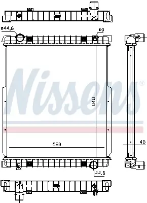 Saisonangebot NISSENS 63332 - Kühler, Motorkühlung