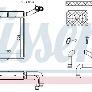 Must-Have NISSENS 707095 - Wärmetauscher, Innenraumheizung - ** FIRST FIT **