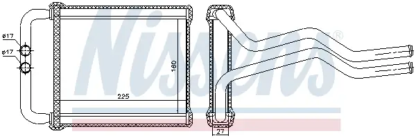 Expressversand NISSENS 77657 - Wärmetauscher, Innenraumheizung