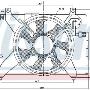Zertifiziert NISSENS 85895 - Lüfter, Motorkühlung