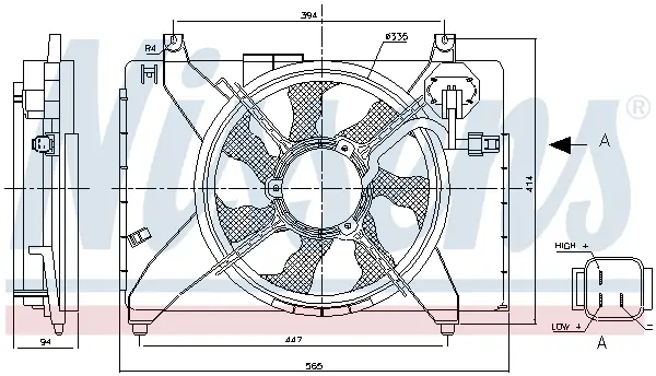 Zertifiziert NISSENS 85895 - Lüfter, Motorkühlung