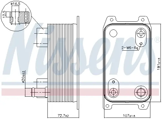 Top-Seller NISSENS 90941 - Ölkühler, Automatikgetriebe