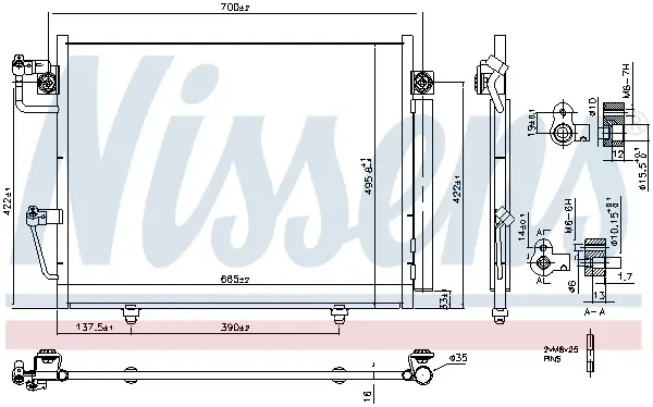 Sale NISSENS 940473 - Kondensator, Klimaanlage