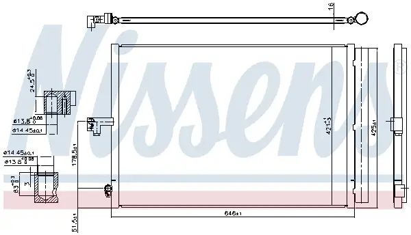 Preiswert NISSENS 940780 - Kondensator, Klimaanlage - ** FIRST FIT **