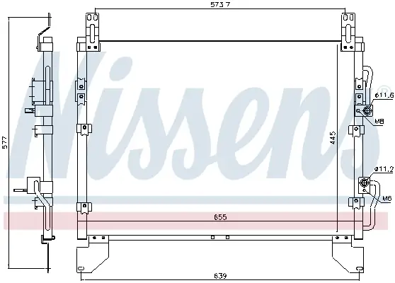 Direktkauf NISSENS 940805 - Kondensator, Klimaanlage