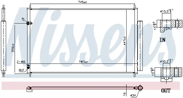 Wochenendangebot NISSENS 940842 - Kondensator, Klimaanlage - ** FIRST FIT **