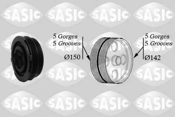 Neue Kollektion SASIC 2156038 - Riemenscheibe, Kurbelwelle