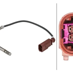 Garantierte Lieferung HELLA 6PT 358 181-631 - Sensor, Abgastemperatur