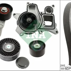 Schaeffler INA 529 0369 30 - Wasserpumpe + Keilrippenriemensatz Top-Seller