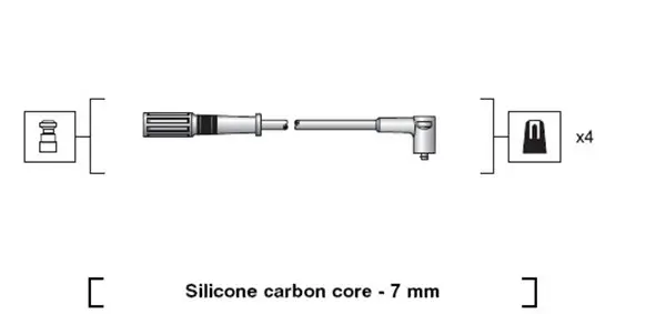 Markenware MAGNETI MARELLI 941318111204 - Zündleitungssatz