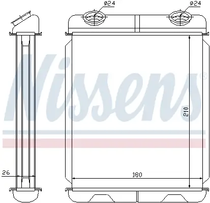 NISSENS 73341 - Wärmetauscher, Innenraumheizung Günstig