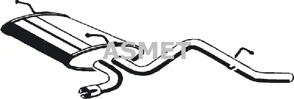 Top-Angebot ASMET 24.080 - Endschalldämpfer