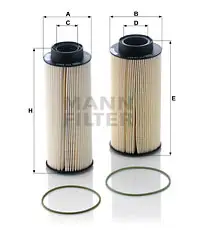 MANN-FILTER PU 10 003-2 x - Kraftstofffilter Top-Angebot