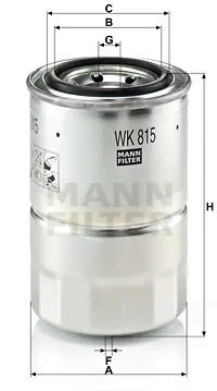 MANN-FILTER WK 815 x - Kraftstofffilter Aktuell