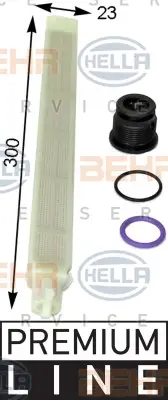 Preisreduziert HELLA 8FT 351 193-211 - Trockner, Klimaanlage - BEHR HELLA SERVICE *** PREMIUM LINE ***