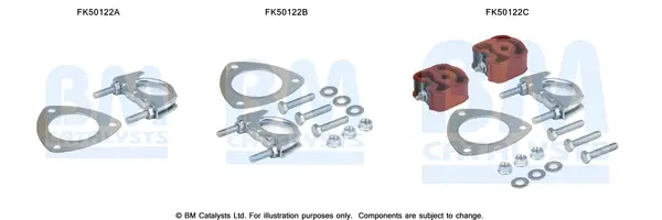 Heißes Angebot BM CATALYSTS FK50122 - Montagesatz, Abgasrohr