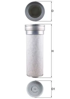 Geprüft KNECHT LXS 361 - Sekundärluftfilter