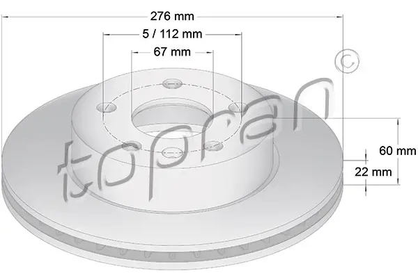 TOPRAN 400 857 - Bremsscheibe Neue Kollektion