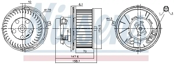 NISSENS 87187 - Innenraumgebläse Top-Seller